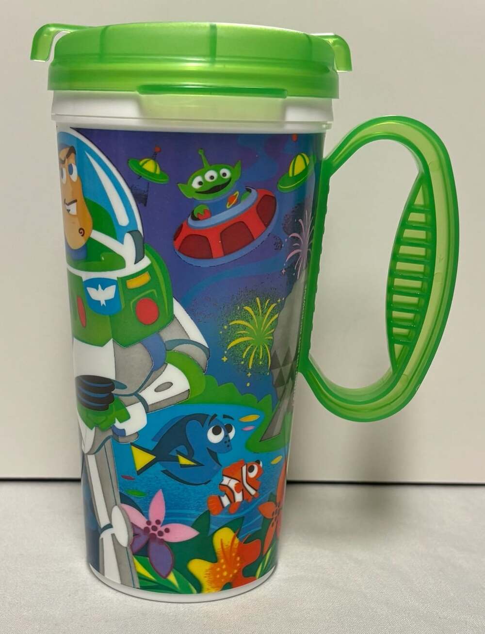 Walt Disney World Pixar Characters Travel Mug Rapid Refill Cup Buzz Lightyear